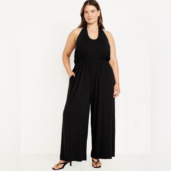 NWT! Old Navy Black Waist-Defined Halter Jumpsuit - Multiple Sizes 💎 - Picture 6 of 13